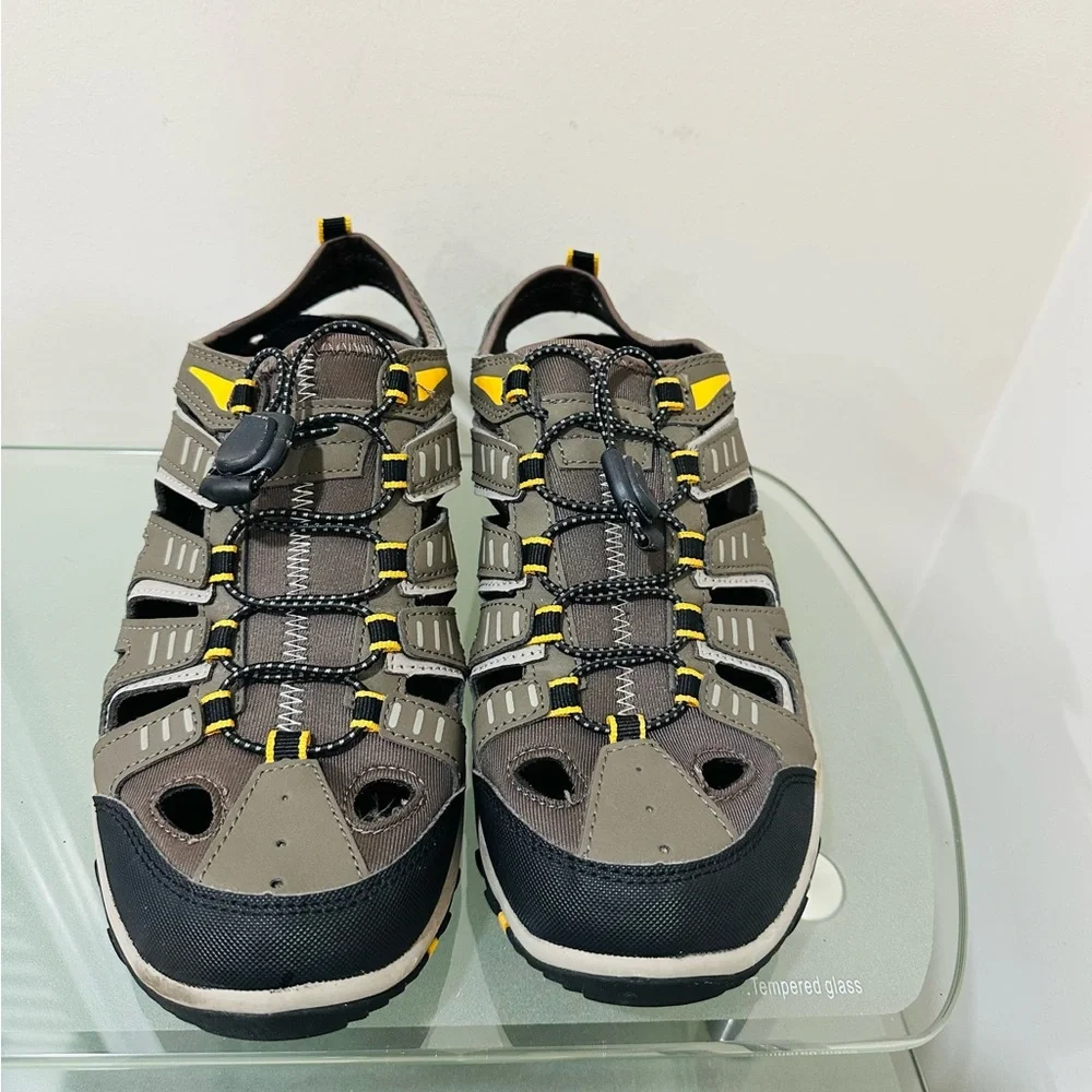 Eddie Bauer Mens Grey Athletic Outdoor Drawstring‎ Water Shoes Size 9M